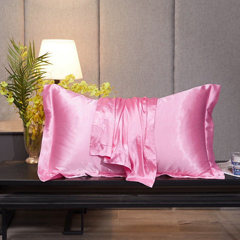 Imitation Silk Pillowcase - Ice Silk Bedding Towel