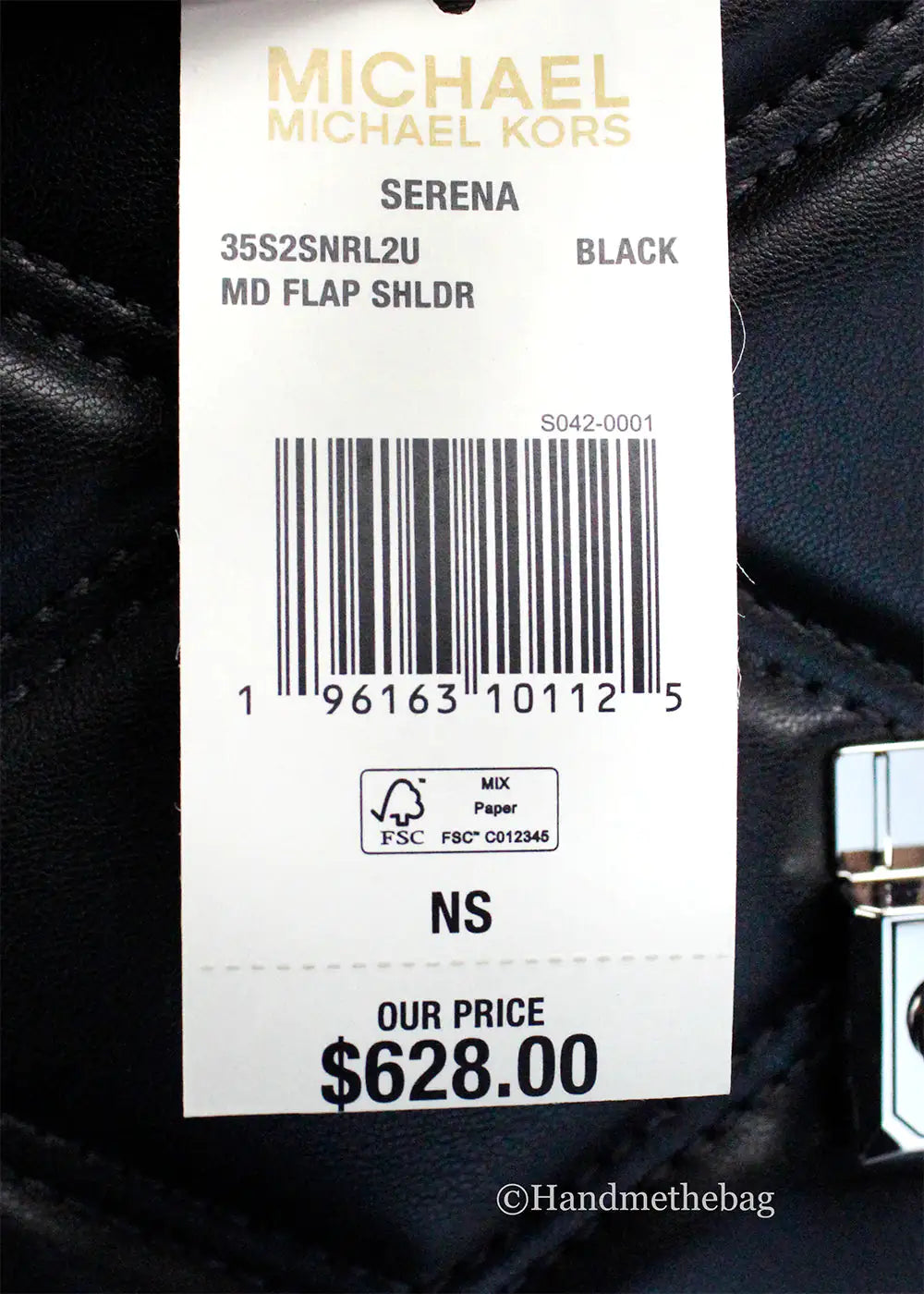 Michael Kors Serena Black Quilted Leather Shoulder Bag