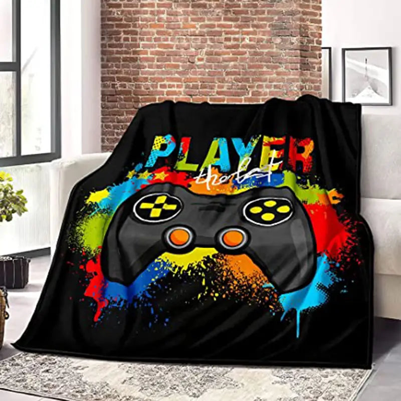 Gamer Blanket - Cozy Flannel Bedding for Couch