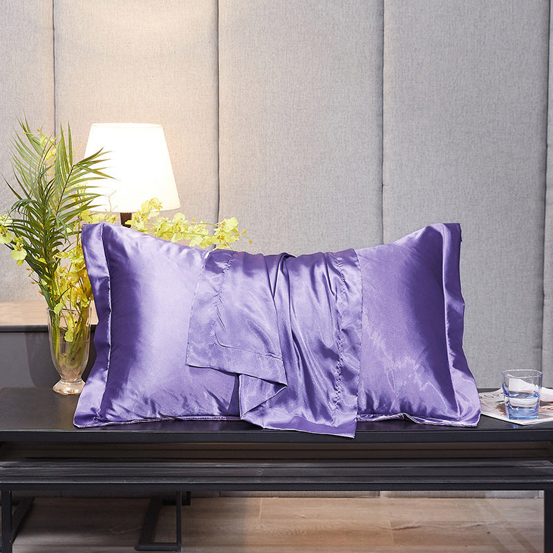 Imitation Silk Pillowcase - Ice Silk Bedding Towel