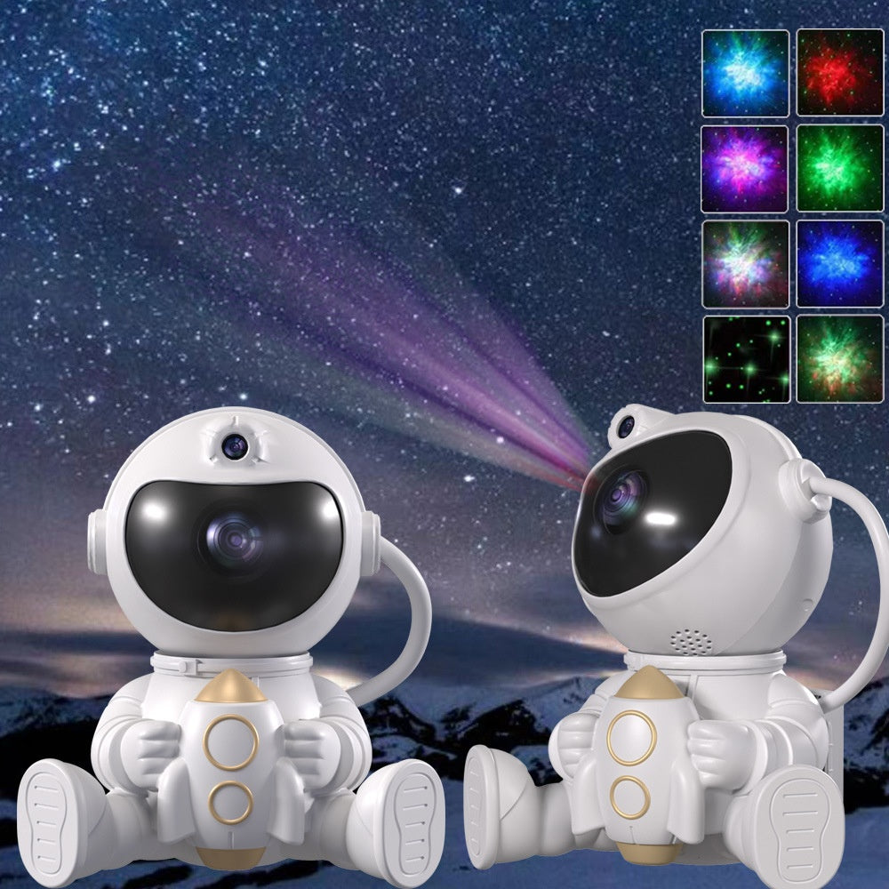Astronaut Rocket Star Projector Night Light