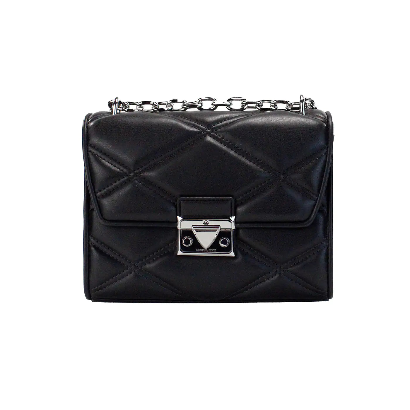 Michael Kors Serena Black Quilted Leather Shoulder Bag